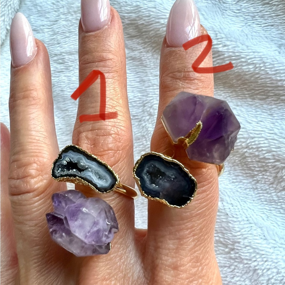 Ascension Amethyst Geode Ring - Picture 2 of 11